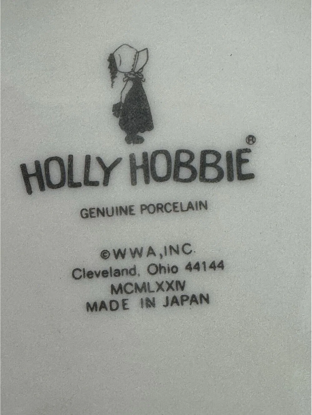 Holly Hobbie Vase, Memory A Keepsake Of The Heart Forever, 1974 , W.W.A. Inc